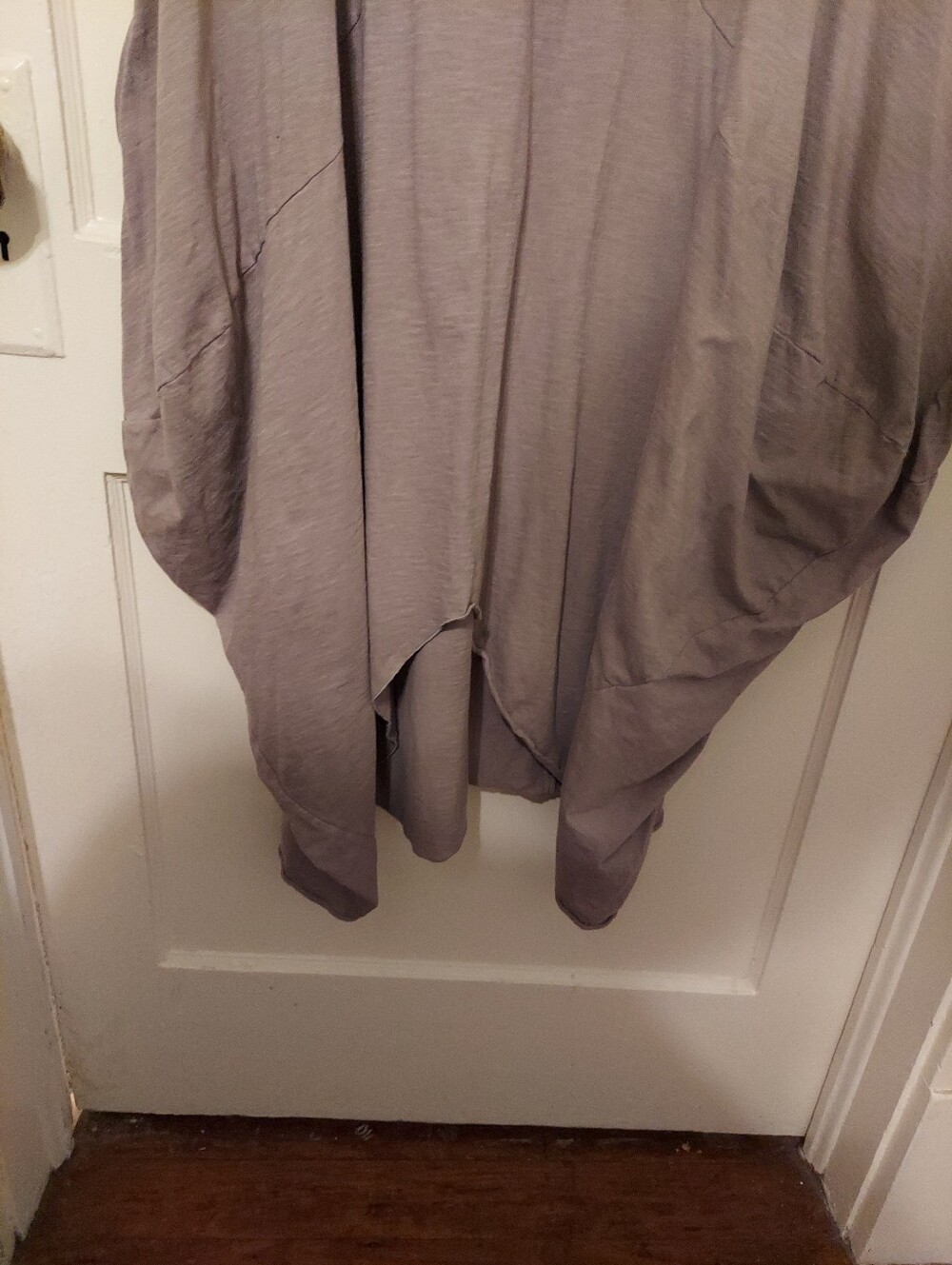 Verandah By Vina Dress Womens Medium/Large Taupe 100%Cotton Lagenlook Pockets - Picture 4 of 8